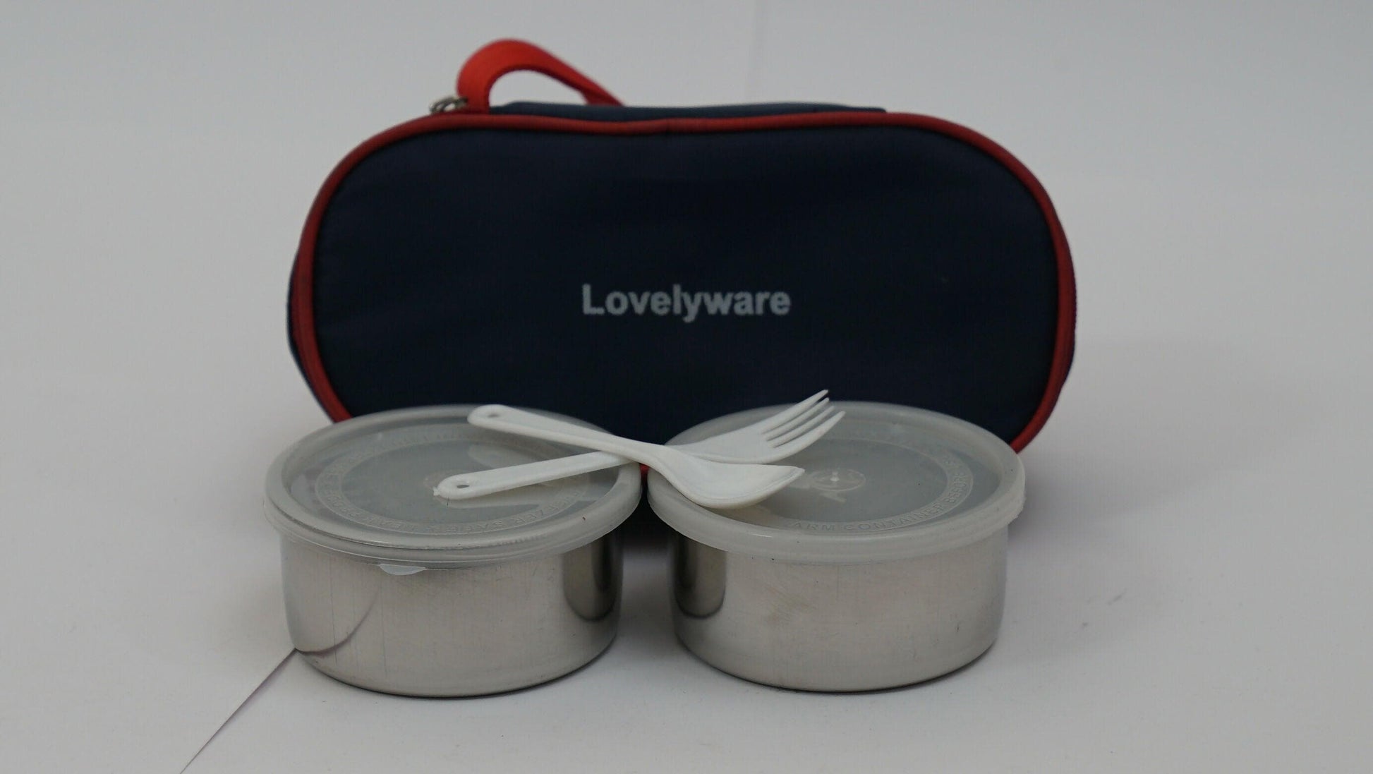 Capsule Lunch Box (300ml *2 Container With Bag) - HalfPe