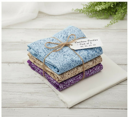 Rambow Women’s Floral Print Cotton Panties – Pack of 3 (Multicolor)