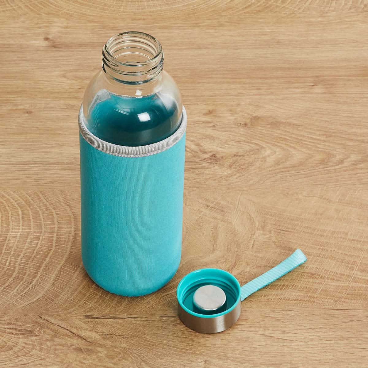 Glass Water Bottle (500 Ml) With Cover HP DD