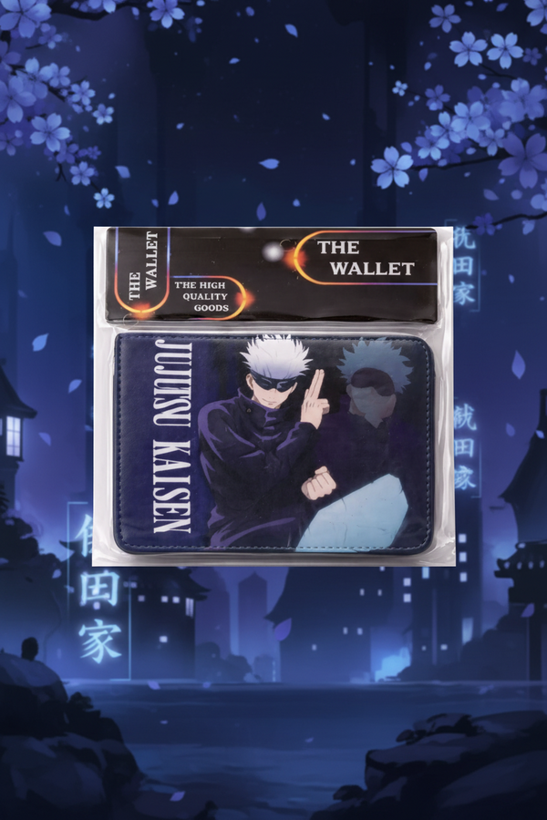 Anime Printed Premium PU Leather Slim Wallet, Naruto & Jujutsu Kaisen Theme Unisex Card Holder for Men & Women SAHANA GIFTS & STATIONARY