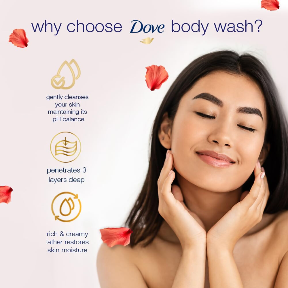 Dove Almond Cream & Hibiscus Moisturizing Body Wash – 1 L