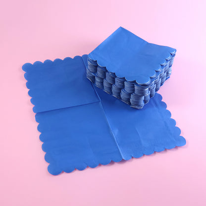Royal Scalloped Disposable Paper Napkins (23 X 23 Cm  Approx 120 Pc)