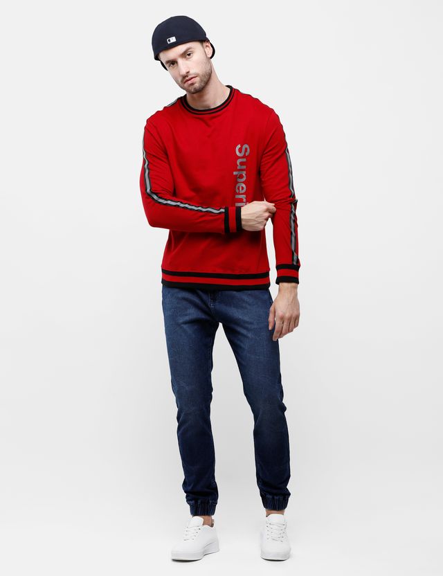 ARDEUR Mens Typography Printed Sweatshirts AFS04 ARDEUR