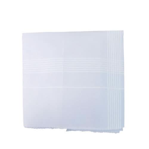 Mens King Size Formal Handkerchiefs For Office Use - Pack Of 12