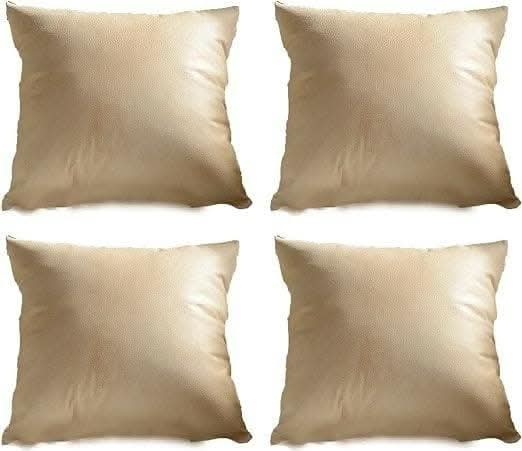 Lushomes Shining Cream cushion cover / sofa pillow cover (Set of 10, 12x12 Inches) - HalfPe