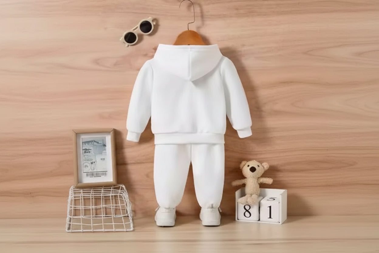 Kids' Two-Piece Space Adventure Set: Astronaut Surfing Rocket Hoodie & Joggers Luck Fashion