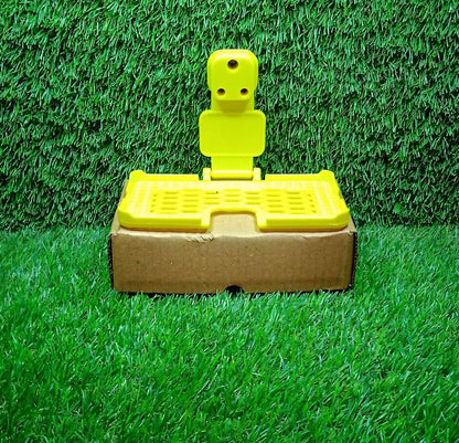 Multi-purpose Wall Holder Stand For Charging Mobile Just Fit In Socket And Hang (Yellow)