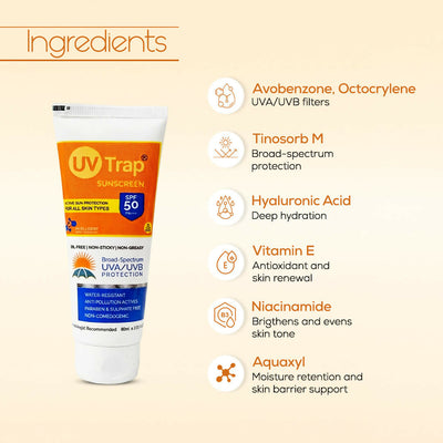UV Trap Sunscreen SPF 50 PA+++ (60ml)