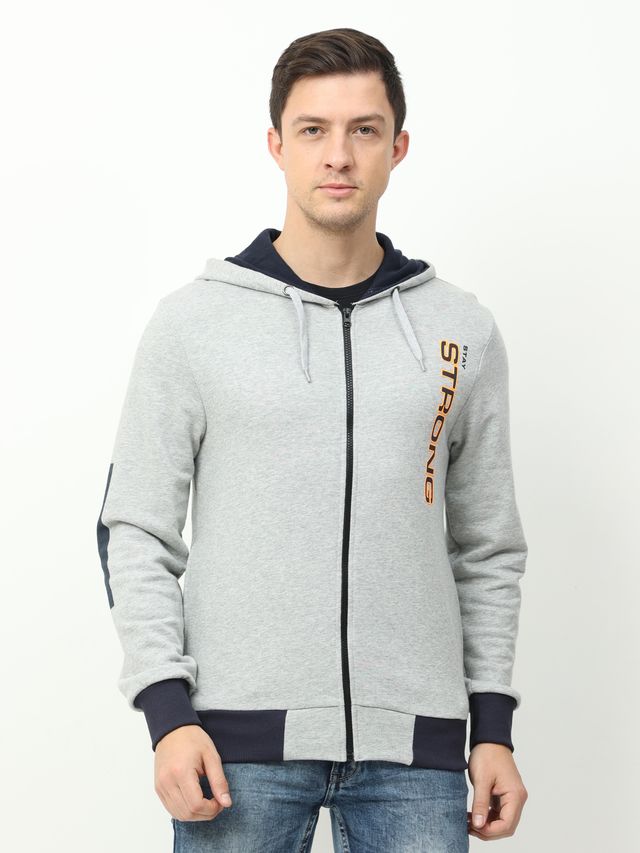 ARDEUR Mens Self Design Hoodie AH08 ARDEUR