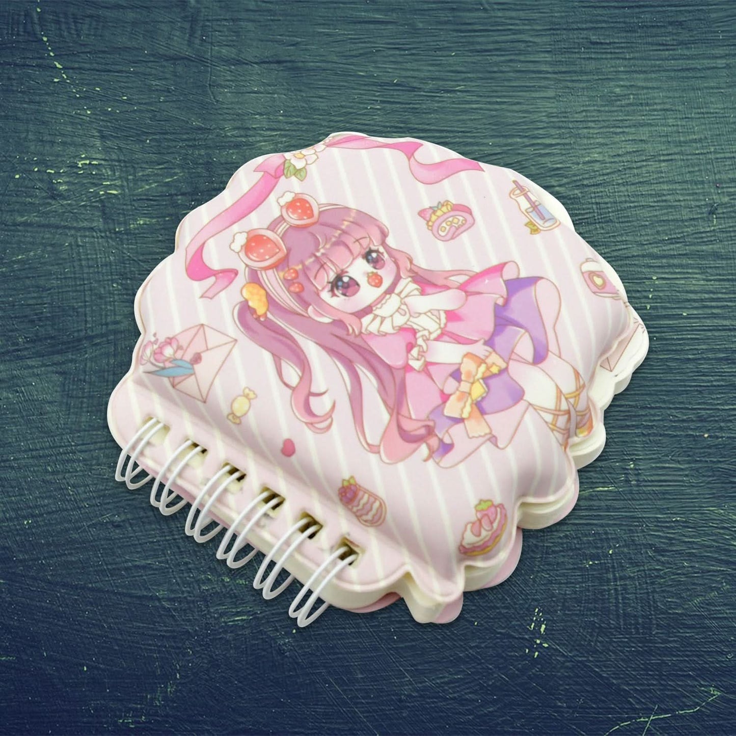 Mini Cartoon Diary – Pocket-Sized Travel Notebook with Fancy Printed Pages (1 Pc)