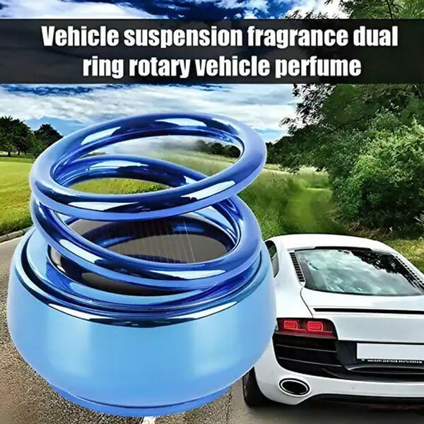 Solar Car Aroma Diffuser 360 Rotating Perfume Air Freshener for Car Home Office random color ABHI Mobiles