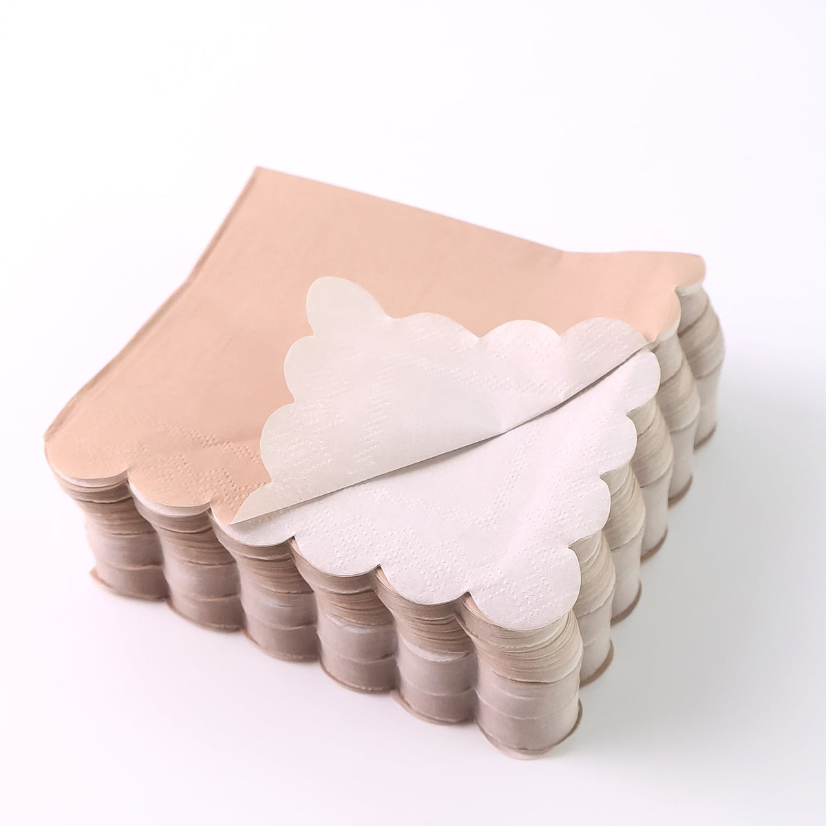 Disposable Scalloped Edge Tissue Napkins Set (120 Pc) HP DD