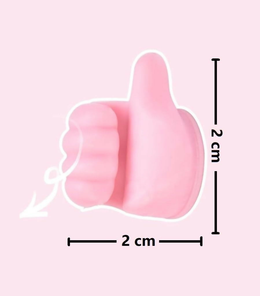 Self-Adhesive Silicone Thumb Hooks Multi-Use Wall Holders for Keys, Cables & Accessories