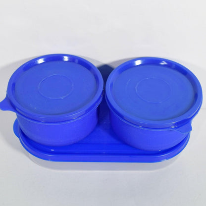 Fresh Lunch Container Pack Of 3 With Bag (300ml *2 ) - HalfPe