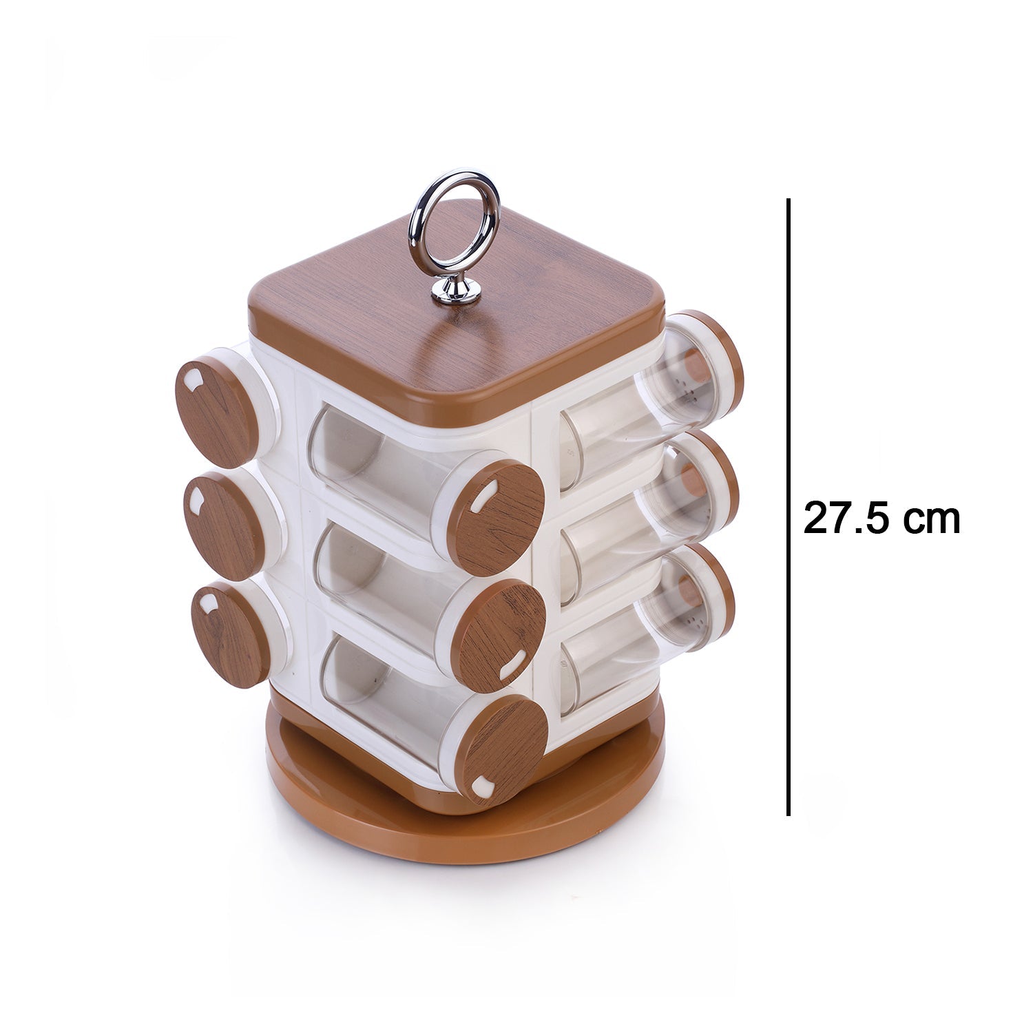 8118 Ganesh 12-jar Revolving Spice Rack Masala Box HP DD