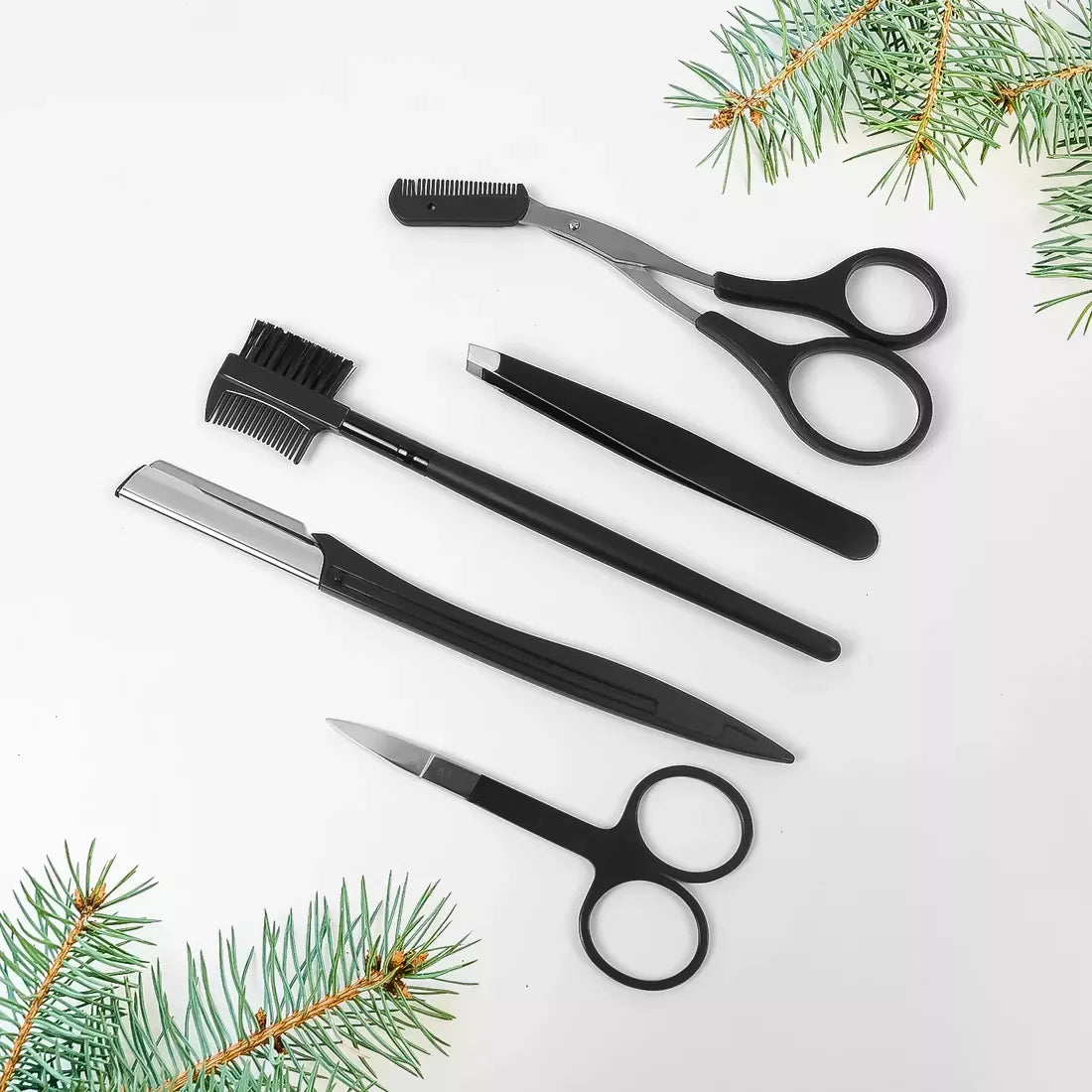 Eyebrow Kit 5 In 1 Tweezers For Eyebrows (1 Set) ABHI Mobiles