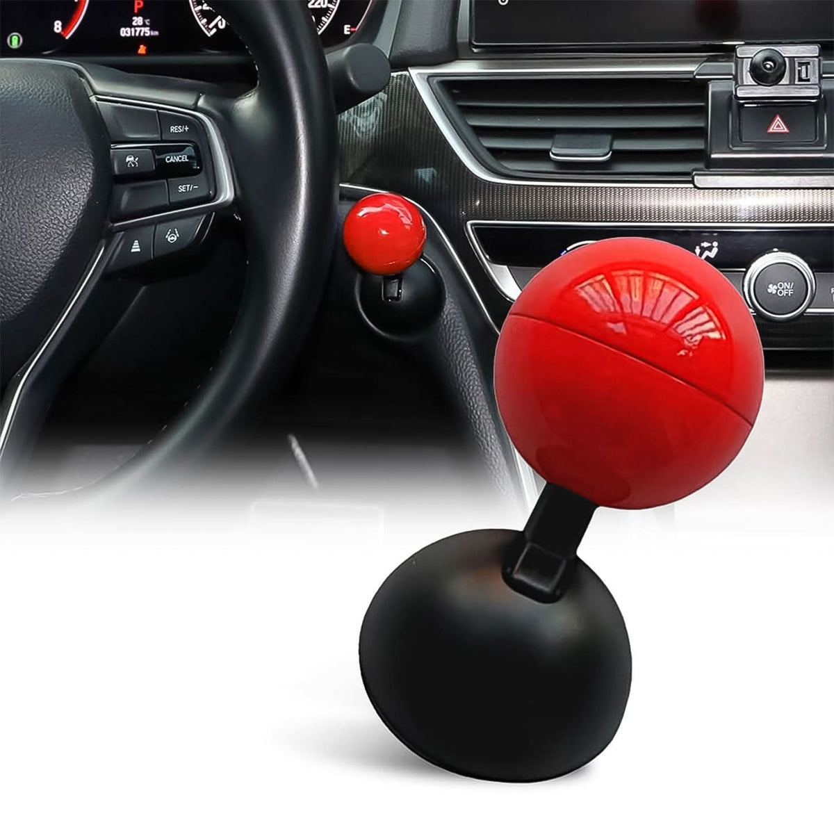 Car Push Start Button Rocker  Cover Ball Design (1 Pc) HP DD