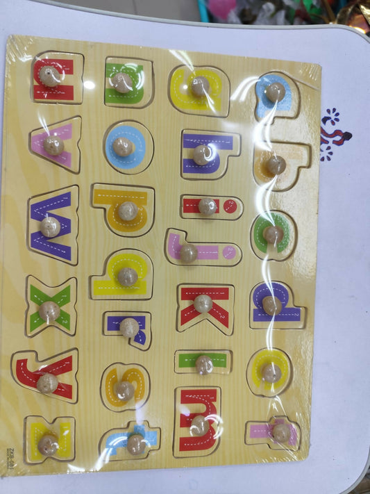 Wooden ABC Puzzle For Kids (Small Letter, Multicolor) (TPT)