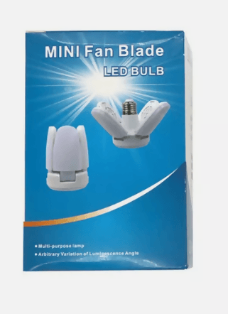 E27 LED Bulb Fan Blade Lamp For Home Ceiling Light Garage - HalfPe