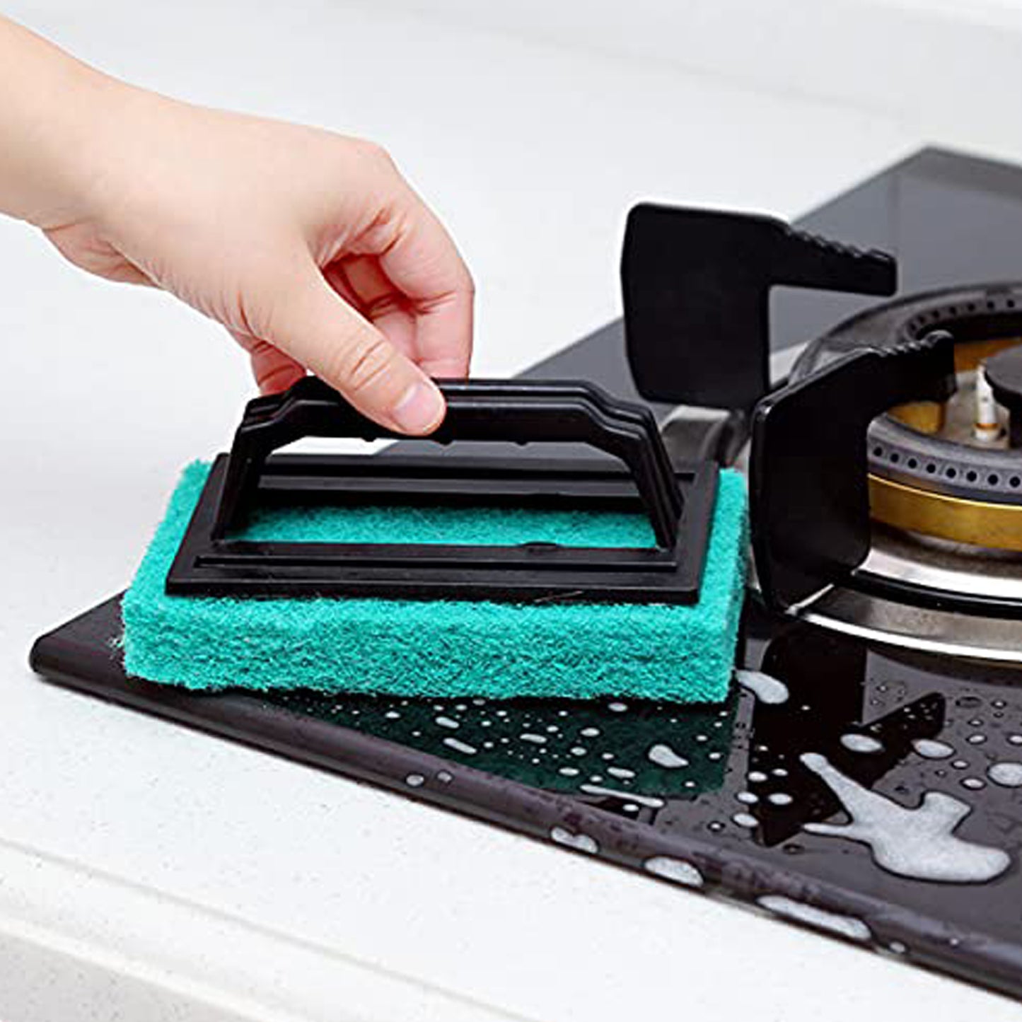 Tile Cleaning Multipurpose Scrubber Brush With Handle