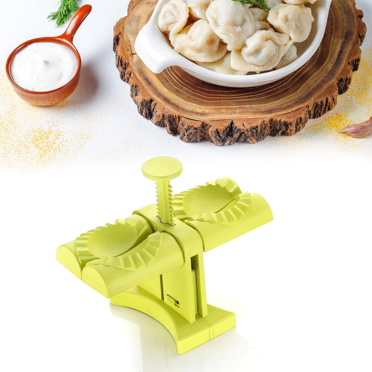 Dumpling Maker Molddouble Head Dumpling Mold Wrap Two At A One Timehousehold Dumpling Maker Mouldeasy-tool For Making Dumplingsdumpling Press Mold Kitchen Accessories HP DD