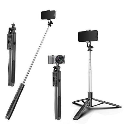 Gadgets Wear Long Selfie Stick Tripod Stand Upto 62 inch/158 cm - HalfPe