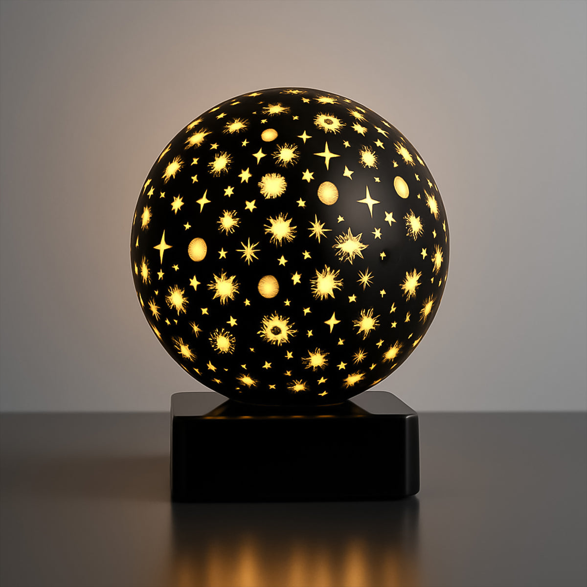 Starry Sky LED Projector Night Lamp with Battery  Galaxy Lamp with Decorative Star and Moon Patterns