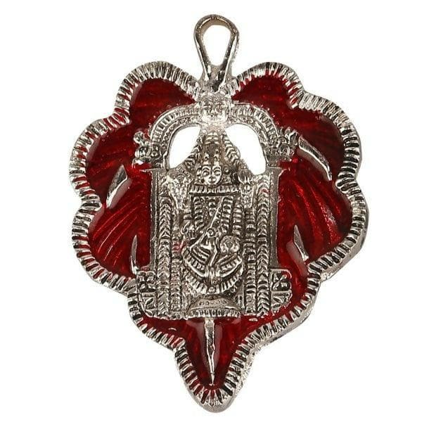 Balaji Leaf Hanging Pendent (Red) - HalfPe