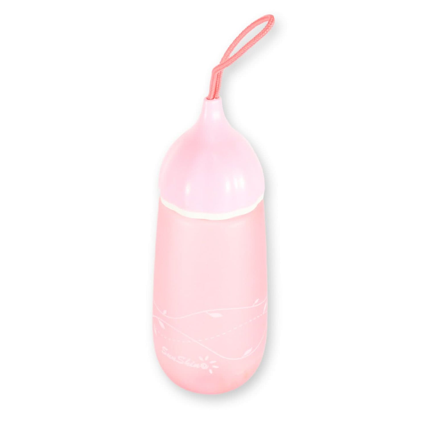 Unique Shape BPA-Free Plastic Water Bottle with Carry Cord – 550ml