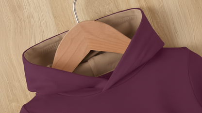 Kids Maroon Hooded Sweatshirt & Joggers Sportswear Set Luck Fashion