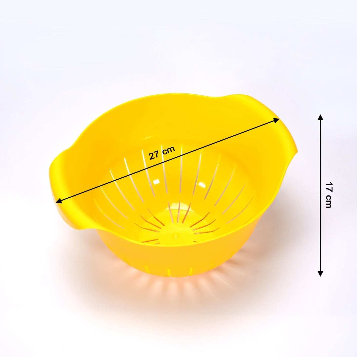 Plastic Fruits & Vegetable Washing Bowl with Strainer