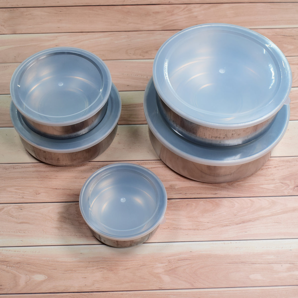 5 In 1 Stainless Steel Food Storage Airtight & Leak Proof Lunch Box