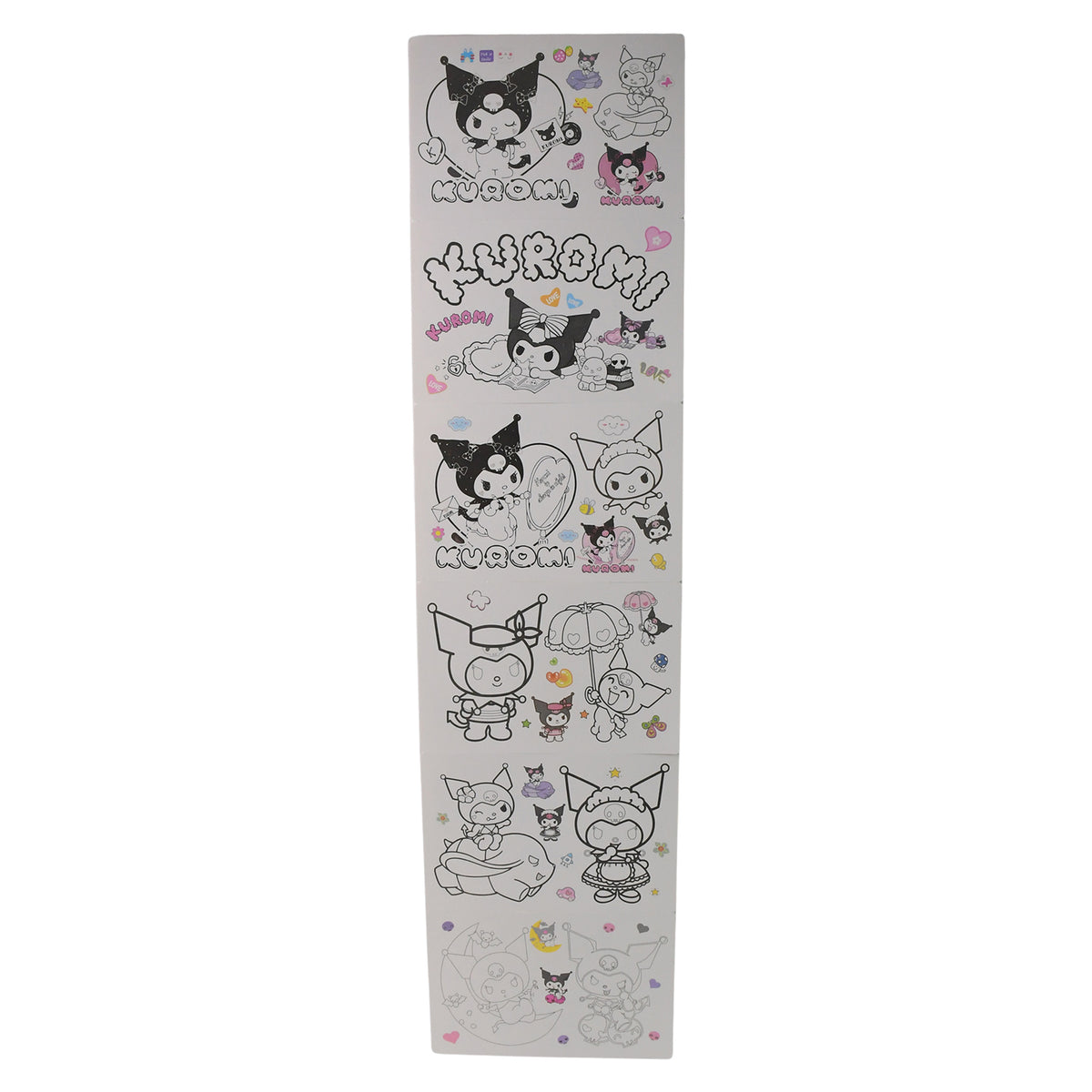 Coloring Book For Kids 6 Sheets With 6 Colorful Markers  (1 Set)