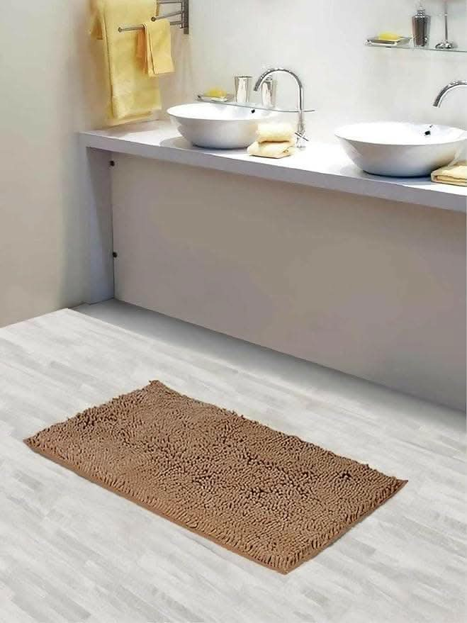 Lushomes Bathroom Mat, 1800 GSM Floor Mat with High Pile Microfiber, Anti Skid mat for Bathroom Floor (12 x 18 - Multicolour) - HalfPe