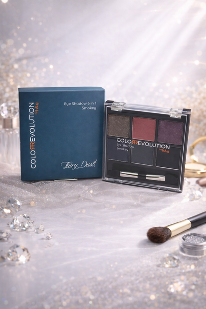 Color Revolution eyeshadow 6 in 1 smokey - fairy dust