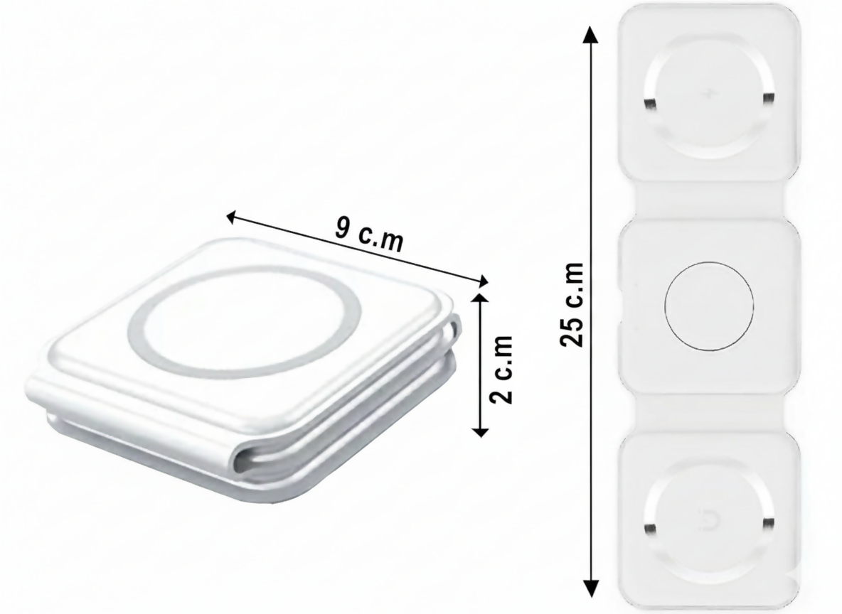3 in 1 Magnetic Foldable Wireless Charger