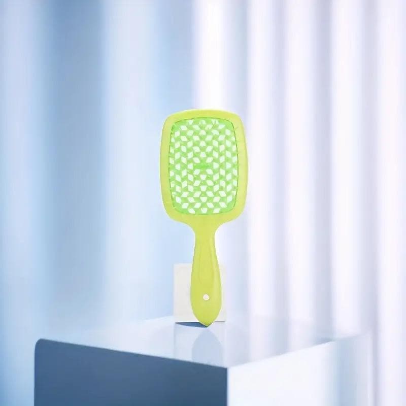 WK-23 Hairbrush for girls and Women (Green) - HalfPe