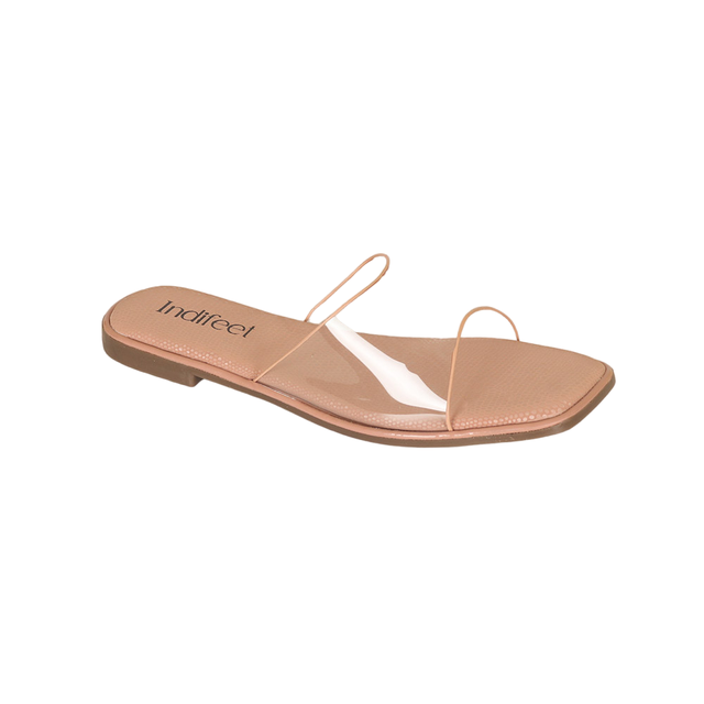 Indifeet Transparent Flat Sandals
