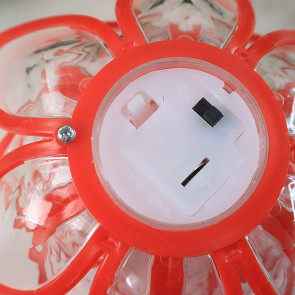 Set Of 6 Lotus Shaped Led Flameless Decorative Candles