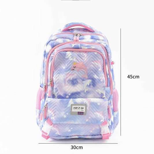 Adorable Dolphin Backpack For Cute Girls (White Pink) - HalfPe