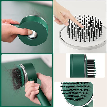 Air Cushion Massage Brush Airbag Massage Comb With Long Handle Self-cleaning Hair Brush Detangling Anti-static For All Hair