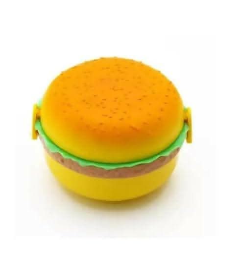 Burger Shape 3 Compartment Lunch Boxes Leak Proof Reusable Microwave Freezer Safe - HalfPe