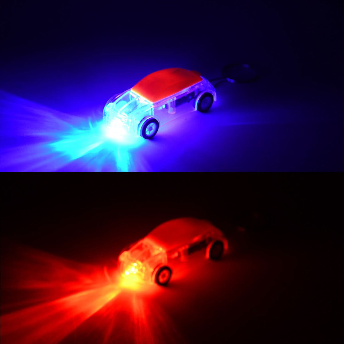 Mini Car Shape Led Keychain Light +(1 Pc Random Color) HP DD