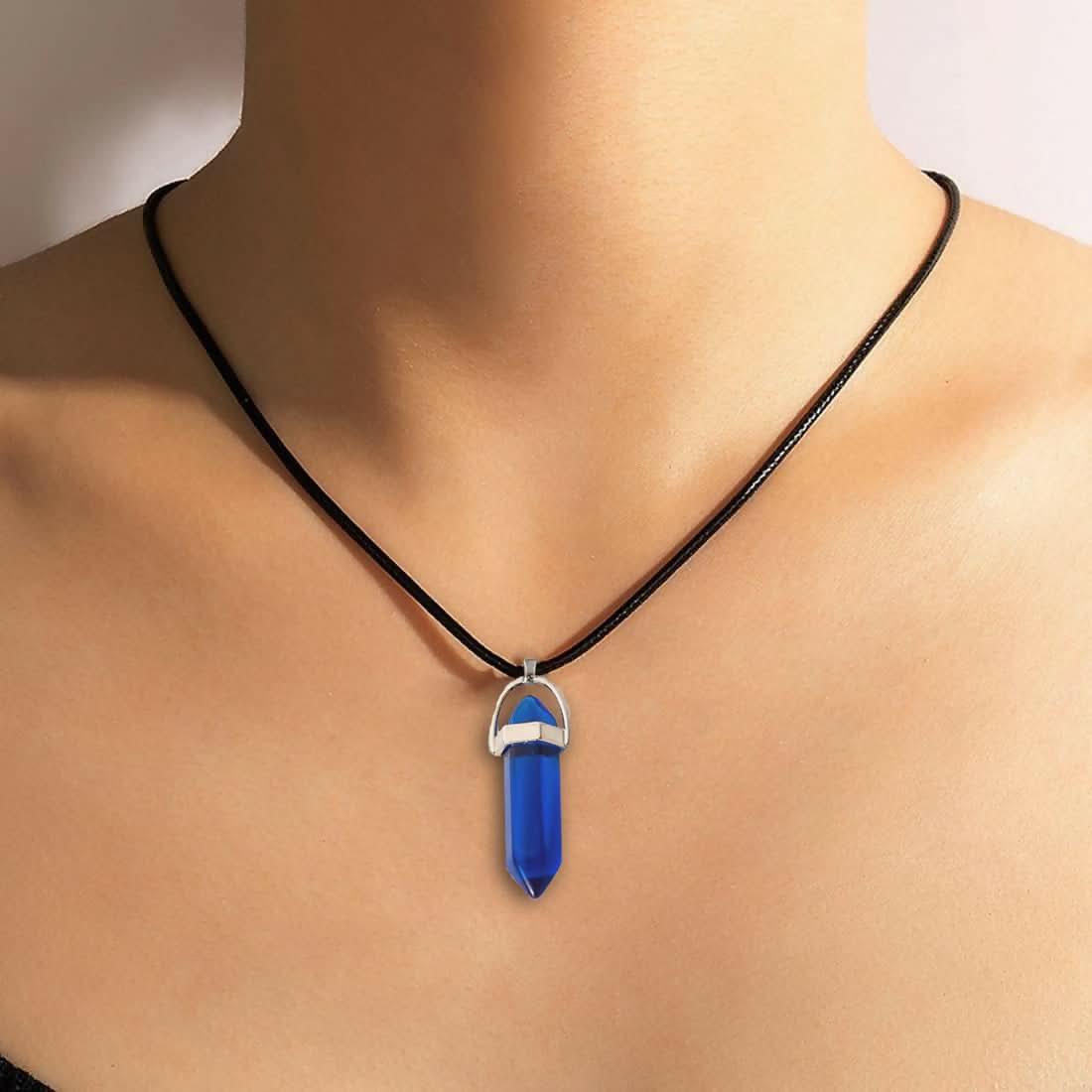 Dual Tone Hexagonal Beads Pendant Necklace Set of 3 pinapes