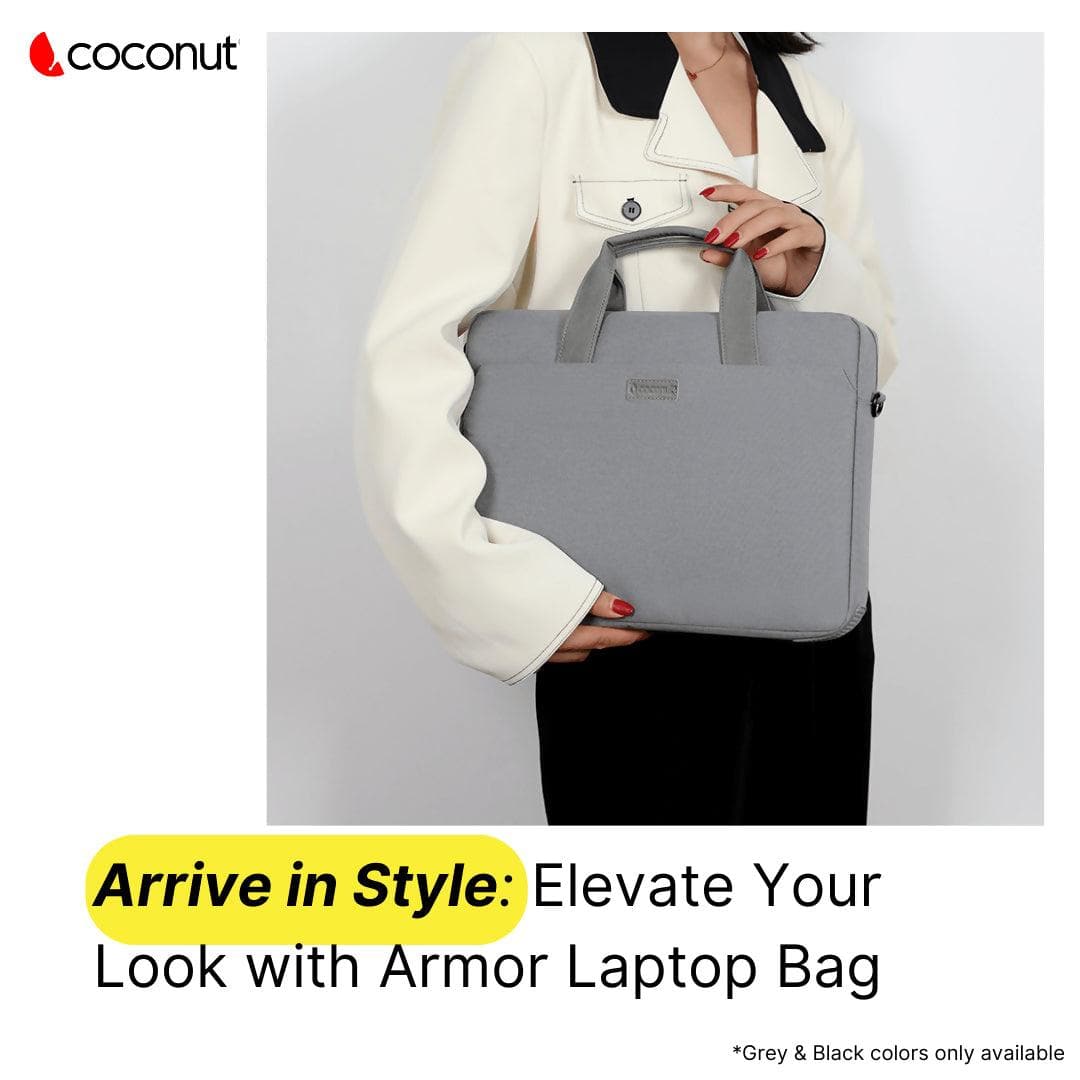 Armor Laptop Bag | Grey | 14inch - HalfPe