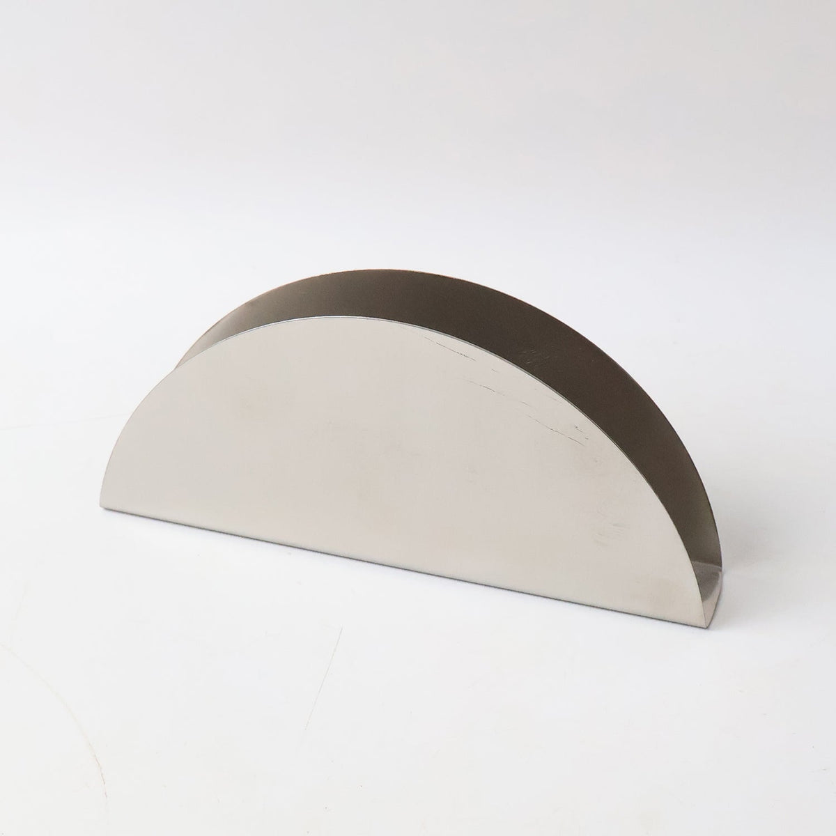 Stainless Steel Half-moon Shaped Tissue Paper Napkin Holder Stand (1 Pc) HP DD