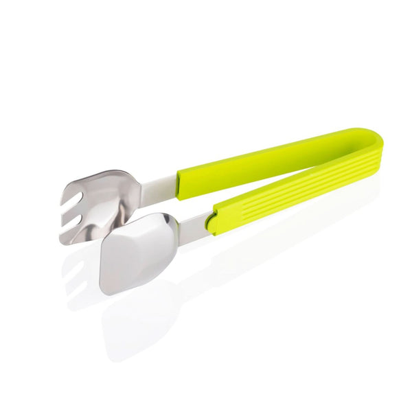 Multi-Purpose Salad Serving Tongs – Stainless Steel & Silicone Kitchen Utensil