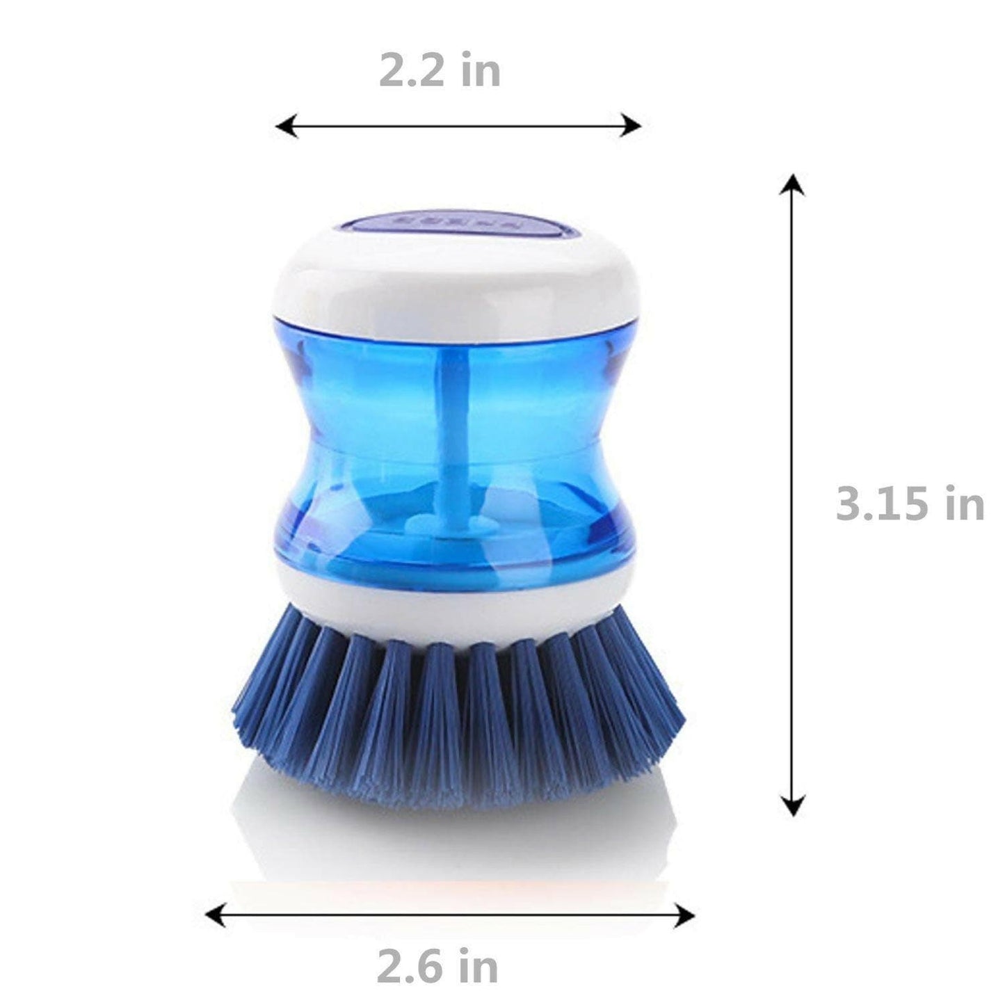 2in1 Soap Dispensing Palm Scrubbing Brush - HalfPe