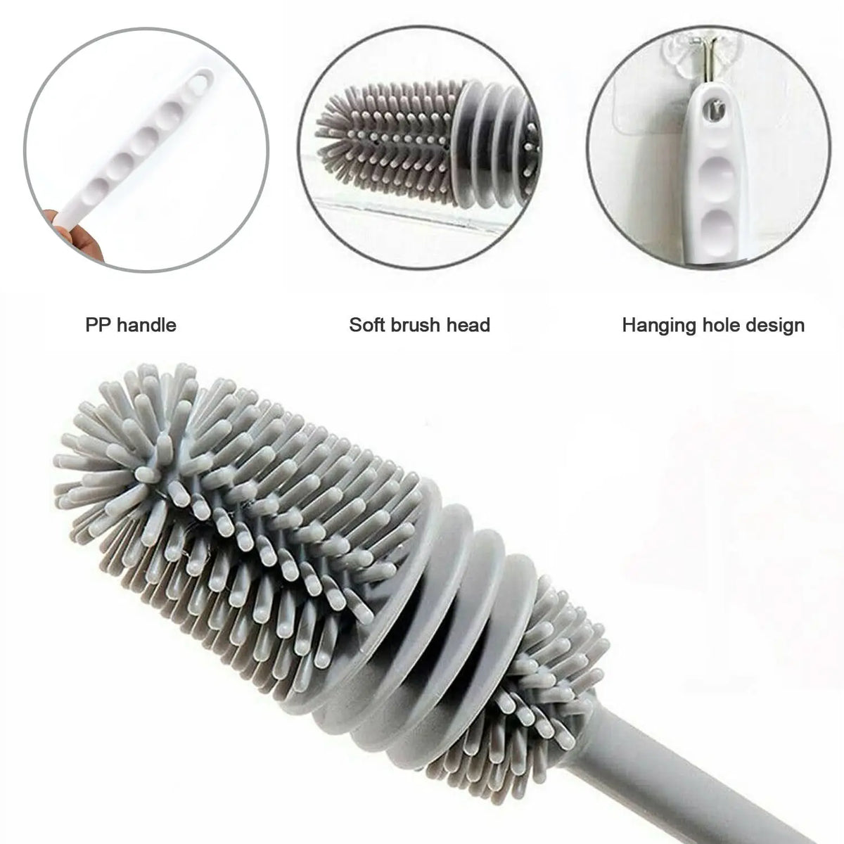 Bottle Cleaning Brush – Versatile Household Brush for Cleaning Bottles, Cooking Utensils & More HP DD