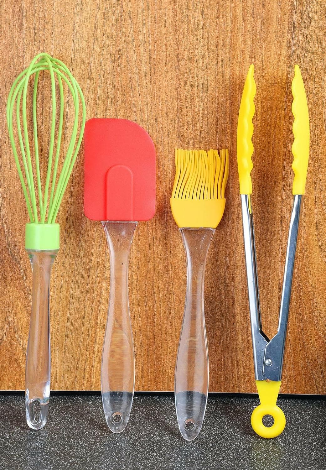 AV MART Premium Silicone Spatula Set for Cooking Quality Heat Resistant (Pack of 4) - HalfPe